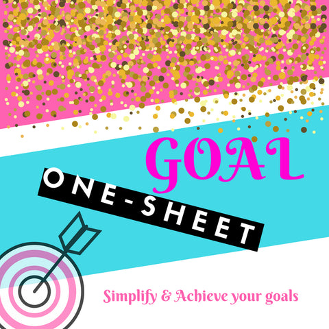 Goal One-Sheet (SOLD OUT)